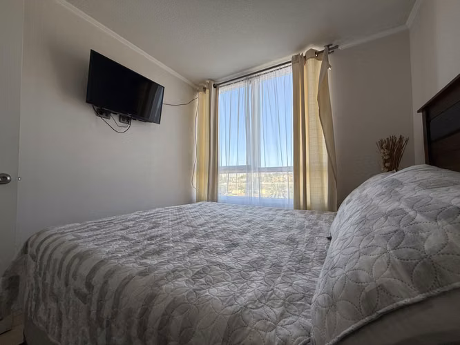 Inversionista , dpto amoblado, 2 dorm, 1 baño, a pasos del Casino Enjoy