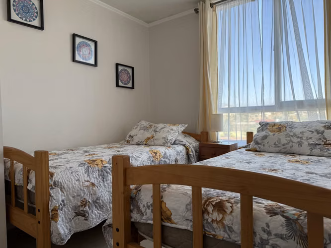 Inversionista , dpto amoblado, 2 dorm, 1 baño, a pasos del Casino Enjoy