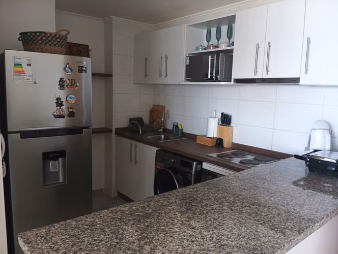 La Herradura, arriendo amoblado, precioso dpto 2 dorm, 2 baños, 1 estac.