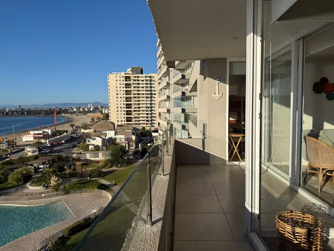 La Herradura, arriendo amoblado, precioso dpto 2 dorm, 2 baños, 1 estac.