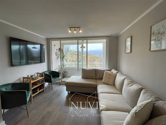 Departamento en venta de 3 dormitorios en Villa Alemana