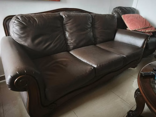 Vendo sillón cuerina