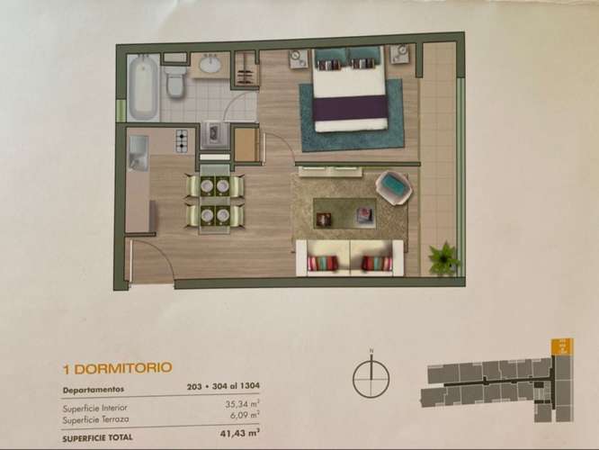 Lindo departamento en Stgo Centro - Imagen 20