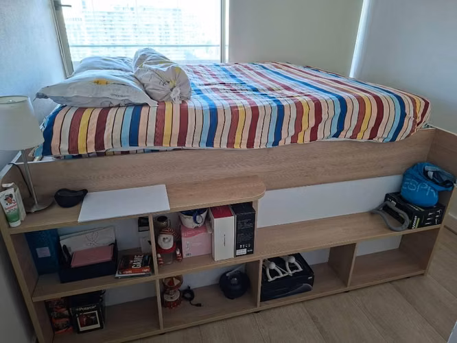 Cama queen con colchon