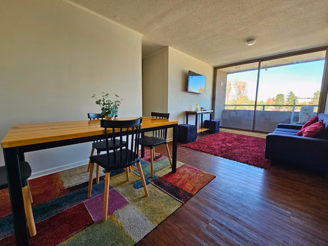 Departamento amoblado en arriendo, Cumbres Las Rastras 3, Talca.