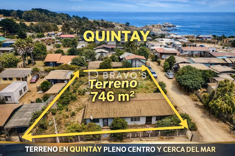 Venta Centrico Terreno 746 m2 en Quintay Casablanca Valparaíso.