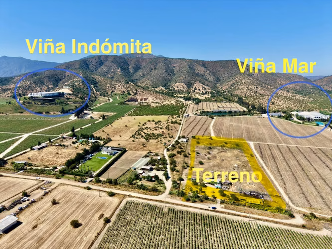Oportunidad Venta Parcela de 2 hás colindante a Viña Indómita y Viñamar en Casablanca, sector Nuevo Mundo