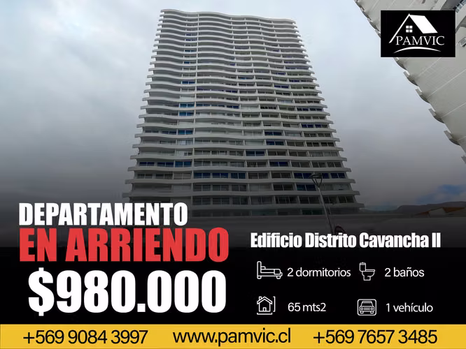 Departamento Tipo Mariposa en Arriendo en Distrito Cavancha 2-