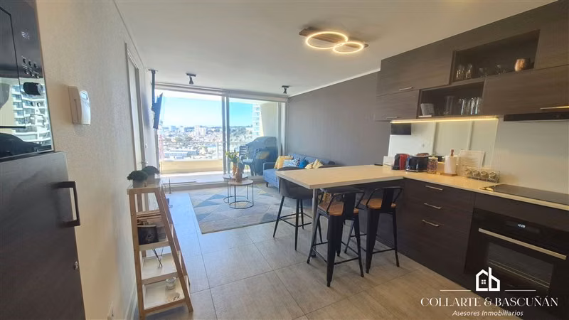 Arriendo depto 1D1B I Amoblado I 40 m2+Terraza I Concón