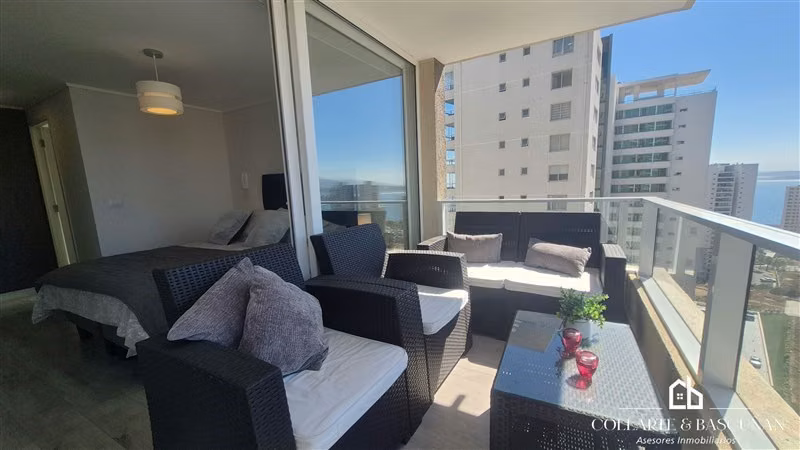 Arriendo depto 1D1B I Amoblado I 40 m2+Terraza I Concón