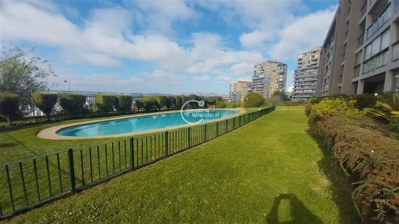 Venta Departamento Viña del Mar, condominio 3 dorm. 2 baños.
