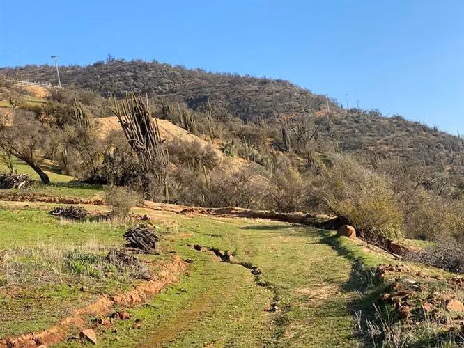 HERMOSO SITIO EN CURACAVI SEMI PLANO CERCADO Y CON MESETA