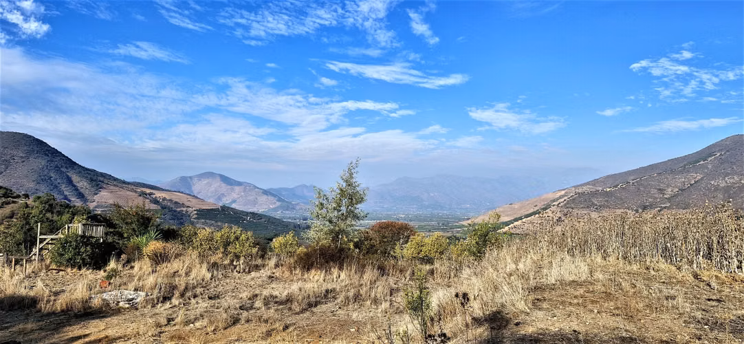 Venta de hermosa parcela de 6.021 m2. con casa y piscina en el tranquilo sector de Lo Rojas, La Cruz. 110 M$.