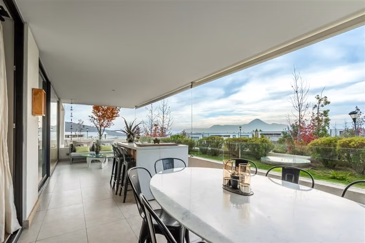 Departamento en venta 5D/4B/2E y jardín San C de Apoquindo