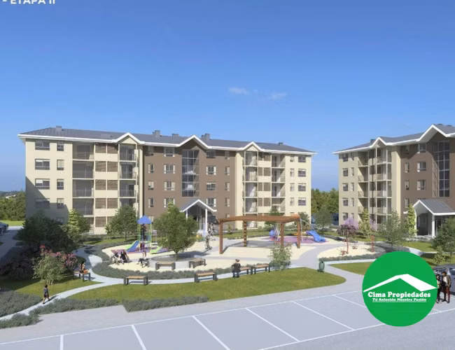  Depto Hualpén 3D 2B + ¡2 Estac! $95 Millones