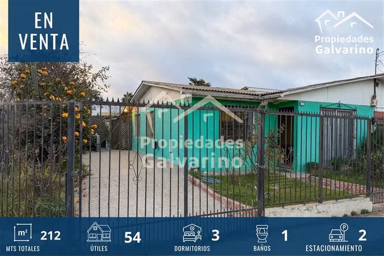 Casa en venta de 3 dorm. en Sindempart, Coquimbo