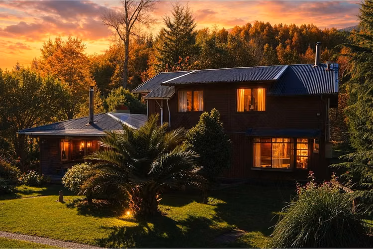 Casa en parcela con 2 cabañas en pucon