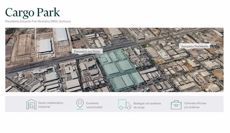 Arriendo BODEGA en Cargo Park en Quilicura