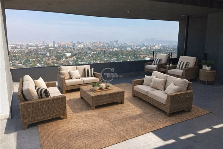 Departamento Vitacura con Roof Garden Vista Panoramica