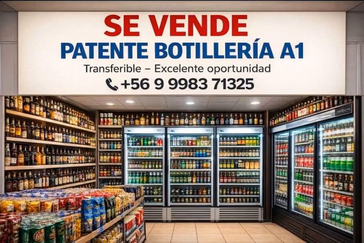 Se vende patente de botilleria