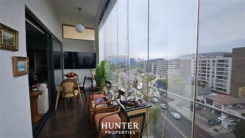 Venta dpto 2D 2B Las Condes amplia terraza vidriada
