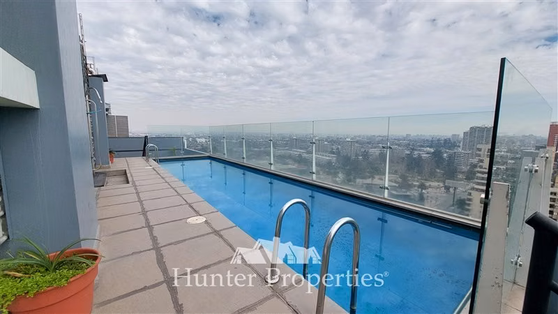 Dpto venta 1D-1B-1E, piscina,gimnasio, vista despejada Ñuñoa