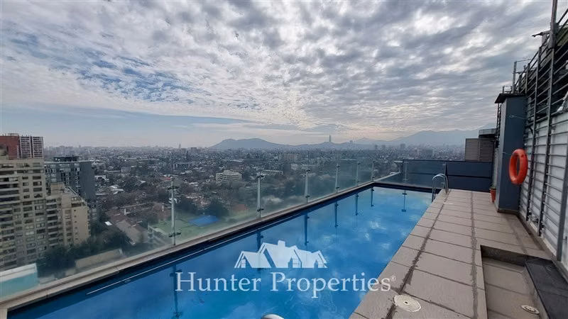 Dpto venta 1D-1B-1E, piscina,gimnasio, vista despejada Ñuñoa