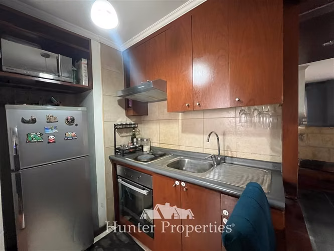 Departamento en venta de 2D-1B en Santiago