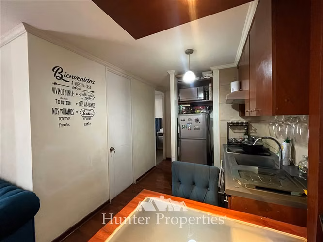 Departamento en venta de 2D-1B en Santiago