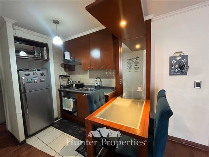 Departamento en venta de 2D-1B en Santiago