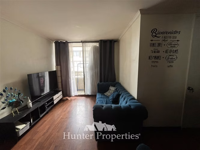 Departamento en venta de 2D-1B en Santiago