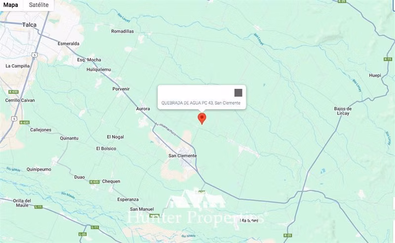 Parcela en venta 5.000 M2, zona mariposas, quebrada de agua.