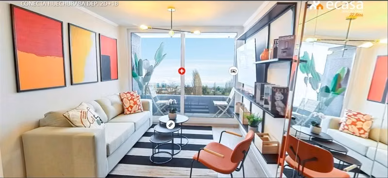 Departamento en venta de 2 dorm. en Huechuraba