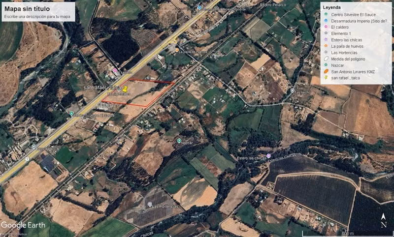 Sitio en venta en San Rafael Talca, para Bodegas,exportadora