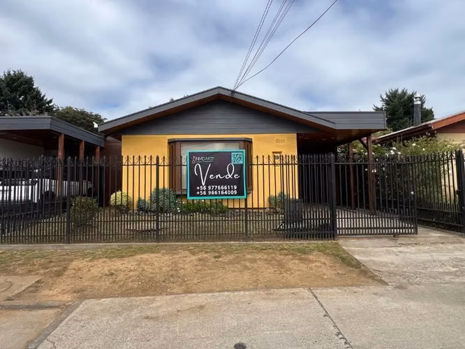 Casa en venta de 3 dorm. Parque Don Rosauro, Temuco