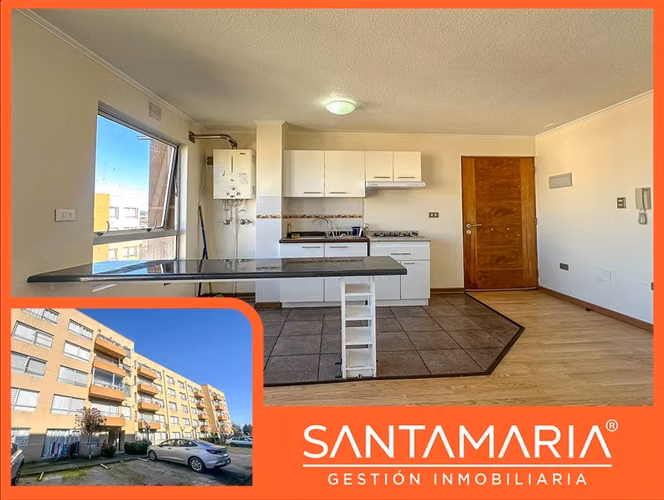 Departamento en arriendo de 1 dorm. con Estac en Talcahuano