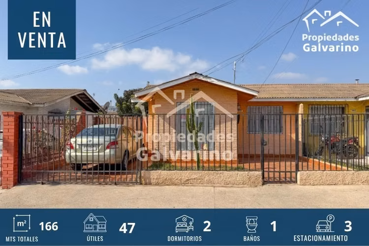 Casa en venta de 2 dorm. en Bosque San Carlos, Coquimbo