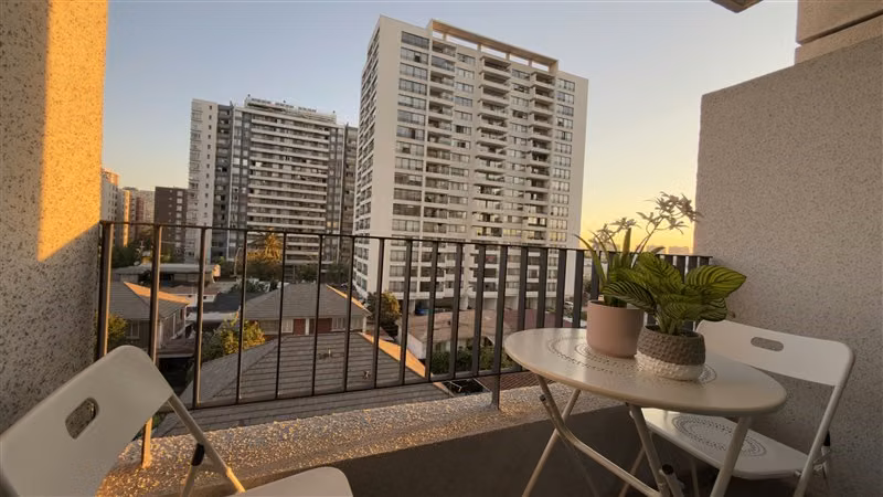 Departamento en arriendo de 1 dorm. en Macul amoblado