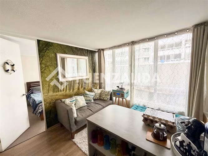 Departamento en venta de 1 Dorm. Metro Las Rejas