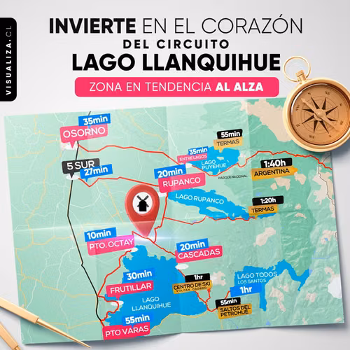 PARCELAS EN PUERTO OCTAY LOS MOLINOS | AGUA , LUZ, CÁMARAS , CRÉDITO