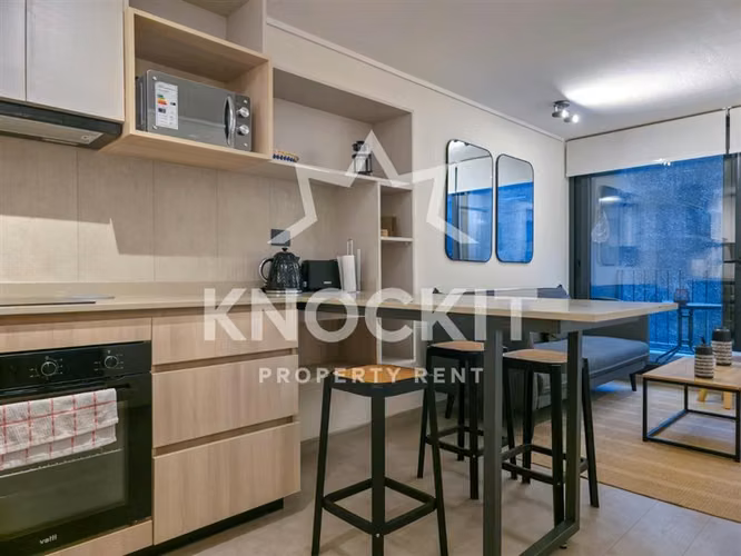 Arriendo Depto Amoblado con Balcón de 1D1B en Ñuñoa