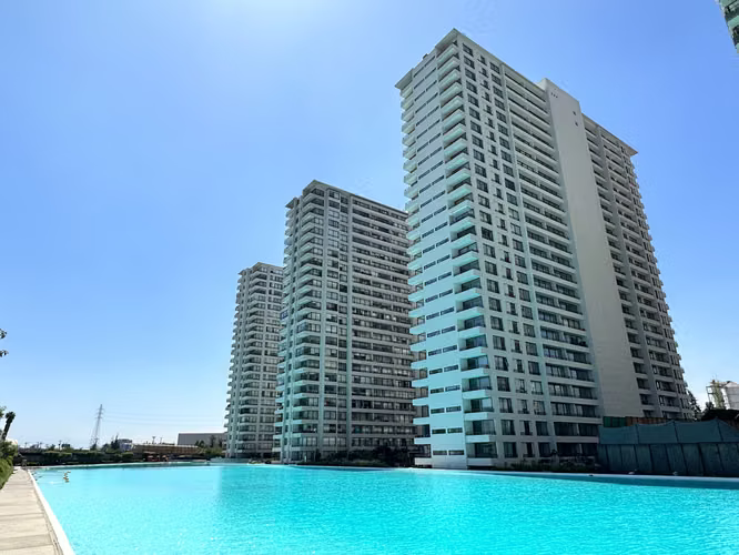 Se arrienda moderno departamento de 2D1B Condominio Laguna Centro Macul