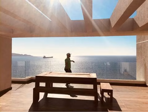 departamento frente al mar, playa enjoy. peñuelas