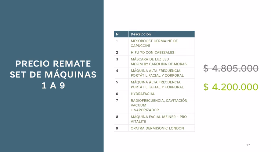Remate Muebles, Máquina y Productos de Estética - Cosmetología