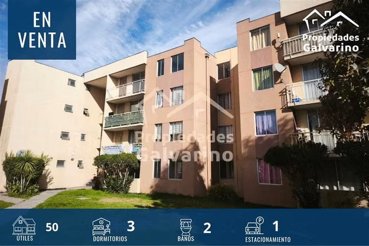 Departamento en venta de 3 dorm. en Pudahuel