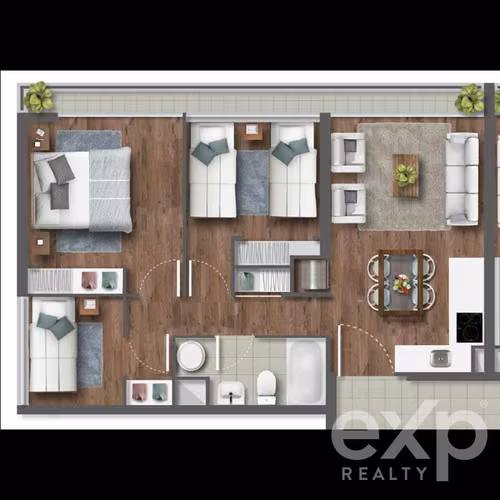 Departamento en venta de 3 dorm.+ 1 Baño en La Cisterna