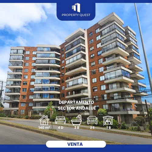 VENTA DEPTO 4D+3B FRENTE COLEGIO ALEMAN ANDALUE