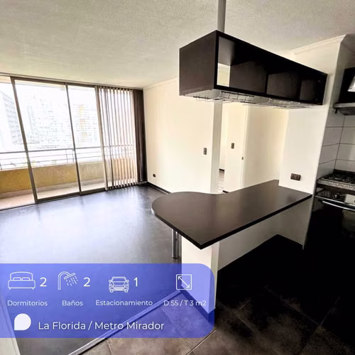 Depto 2d2b Est - Bod + metro y mall a un paso (167833)