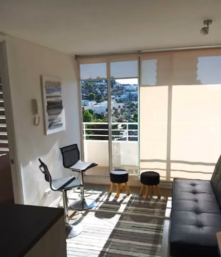 Venta Depto 1 dorm 1 baño amoblado piscina Lomas Montemar - Imagen 2