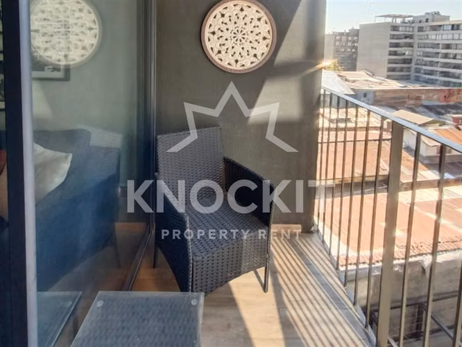 Arriendo Departamento 1D1B Amoblado Toesca 2597 Santiago